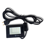 Refletor Pendente Led 20w C  Imã Cabo 8 Metros E Interruptor