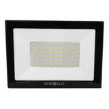 Refletor Projetor Led Slim 50w 6500k Bivolt Externo Ourolux