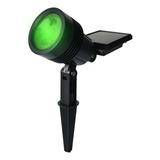 Refletor Solar Luminária Jardim Spot Luz Cor Verde Super Led