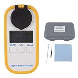 Refratômetro Digital Brix Medidor Brix De Faixa 0 80 Refratômetro Portátil Medidor De Concentração De Vinho De Frutas Espirituosas Testador Para Frutas Bebidas E Cerveja
