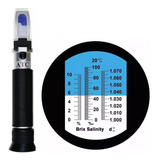 Refratometro Salinidade Aquario Marinho Agua Salgada Brix Cor Preto