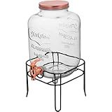 REFRESQUEIRA COM SUPORTE HOME-CO VIDRO 5L 38x19x19cm TRANSPARENTE