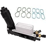 Refrigerador De óleo De Motor Com Adaptador De Caixa De Filtro De óleo 5184294AE Compatível Com Chrysler 200 300 2011 2012 2013 Dodge Charger Journey Caravan Durango Jeep Grand Cherokee 3 6L V6