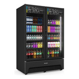 Refrigerador Expositor 1164l Vbm3ah All Black Metalfrio Bivolt