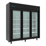 Refrigerador expositor Vertical Auto Serviço Frios E Laticín Cor Preto 220v