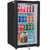 Refrigerador Expositor Vertical Visa Cooler RF 002 Porta De Vidro Preto 110 L 2 A 8 C Iluminação LED Frilux 220V