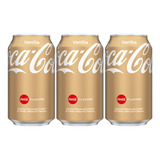 Refrigerante Coca Cola Baunilha Vanilla Caixa 3 Latas 355ml