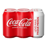 Refrigerante Coca-cola Original Lata 6 Unidades 350ml