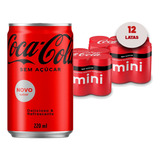Refrigerante Coca Cola Sem Açucar Lata 220ml ( 12 Latas )