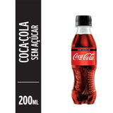 Refrigerante Coca Cola Zero Mini Pet 200ml - 12 Unidades