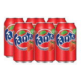 Refrigerante Fanta Strawberry Morango 6 Latas