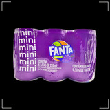 Refrigerante Lata Fanta Uva 220ml Kit C 6 Unidades