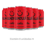 Refrigerante Wewi Cola Natural Zero 6 Latas 350ml