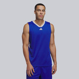 Regata adidas Basketball Legends 3 Stripes Azul