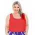 Regata Básica Plus Size Meia Manga Do Tam 46 Ao 60 Cores