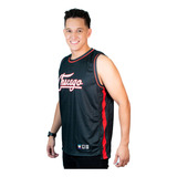 Regata Basquete Chicago Ultra Dry Preto Jrkt Sports Treino