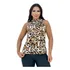 Regata Blusa Feminina Social Soltinha Gola Alta Moda Verão