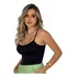 Regata Blusinha Suplex Bojo Decote Feminina Regatinha Básica