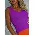 Regata Canelada Tricot Blusinha Feminina Básica Casual 