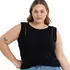 Regata Casual Viscolycra E Renda Blusa Plus Size Moda Verão