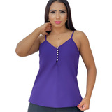Regata Crepe Feminina Kit3
