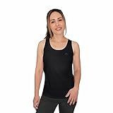 Regata Dry Basic TK FPS 50 Muvin Manga Curta Feminina Proteção Solar UV50 Camiseta Para Academia Treino Funcional Pilates Yoga Corrida Ginástica Fitness Caminhada Secagem Rápida P Preto 
