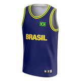 Regata Dry Fit Masculina Seleção Brasileira Brasil Treino