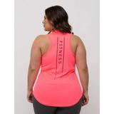 Regata Estampada Plus Size Dry Fit Feminina Academia