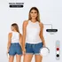 Regata Feminina Básica Canelado Nadador Moda Blogueira Preta