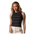 Regata Feminina Blusinha Listrada Tecido Resistente Canelado