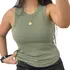 Regata Feminina Canelada Ribana Blusa Algodão Premium Básica