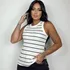 Regata Feminina Canelada Ribana Blusa Algodão Premium Básica