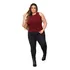 Regata Feminina Plus Size Canelada Malha Moda Premium