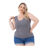 Regata Feminina Plus Size