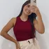 Regata Feminina Ribana Canelada Algodão Blusa Premium Básica