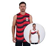 Regata Flamengo Aro Dupla Face Branca E Preta
