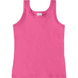 Regata Infantil Menina Básica Em Algodão Lisa Malwee Kids