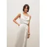 Regata Iódice Decote Degage Assimétrica Off White
