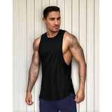 Regata Long Line Oversized Musculaçao Cavada Treino Casual