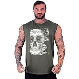 Regata Machão Longline Masculina MXD Conceito Sem Manga Camiseta Para Treino Lazer Academia Caveira No Limits G Opção 01