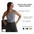Regata Nula Manga Um Ombro Só Blusa Canelada Ribana Premium