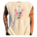 Regata Oversized De Algodão Carnaval 2025 Colorido Moda