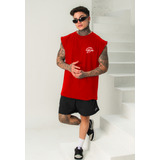 Regata Oversized Masculina Vermelha Dmuniz