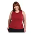 Regata Plus Size Blusa Canelada Premium Curve Varias Cores 