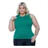 Regata Plus Size Blusa Canelada Premium Curve Varias Cores 