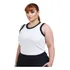 Regata Plus Size Feminina Modeladora Preta Blusa Elastica