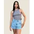 Regata Slim Canelada Logo Bordado Colcci
