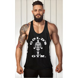Regata Super Cavada Camiseta Musculação Golds Gym Treino