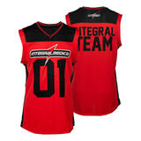Regata Treino Basquete Vermelho Integralmedica Academia Cros
