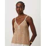 Regata Tricot Jacquard Dourado